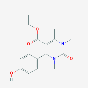 Ethyl 4-(4-hydroxyphenyl)-1,3,6-trimethyl-2-oxo-1,2,3,4-tetrahydropyrimidine-5-carboxylate