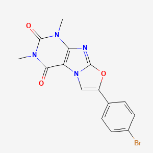 7-(4-bromophenyl)-1,3-dimethyl[1,3]oxazolo[2,3-f]purine-2,4(1H,3H)-dione