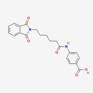 4-{[6-(1,3-dioxo-1,3-dihydro-2H-isoindol-2-yl)hexanoyl]amino}benzoic acid