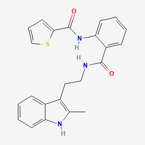 N-(2-{[2-(2-methyl-1H-indol-3-yl)ethyl]carbamoyl}phenyl)thiophene-2-carboxamide