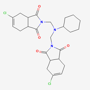 2,2'-[(cyclohexylimino)dimethanediyl]bis(5-chloro-3a,4,7,7a-tetrahydro-1H-isoindole-1,3(2H)-dione)