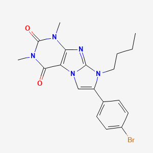 7-(4-bromophenyl)-8-butyl-1,3-dimethyl-1H-imidazo[2,1-f]purine-2,4(3H,8H)-dione