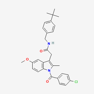 N-(4-tert-butylbenzyl)-2-{1-[(4-chlorophenyl)carbonyl]-5-methoxy-2-methyl-1H-indol-3-yl}acetamide