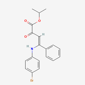 propan-2-yl (3Z)-4-[(4-bromophenyl)amino]-2-oxo-4-phenylbut-3-enoate