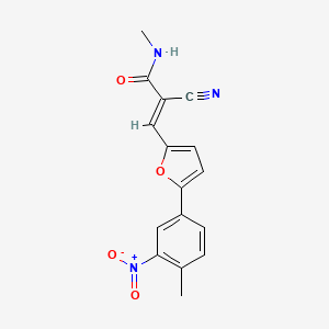 (2E)-2-cyano-N-methyl-3-[5-(4-methyl-3-nitrophenyl)furan-2-yl]prop-2-enamide