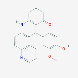 12-(3-ethoxy-4-hydroxyphenyl)-8,9,10,12-tetrahydrobenzo[b][4,7]phenanthrolin-11(7H)-one