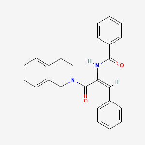 N-[1-(3,4-Dihydro-1H-isoquinoline-2-carbonyl)-2-phenyl-vinyl]-benzamide