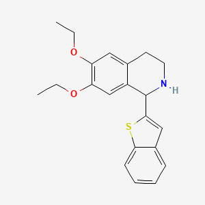 1-(1-Benzothiophen-2-yl)-6,7-diethoxy-1,2,3,4-tetrahydroisoquinoline