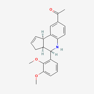 1-[(3aS,4R,9bR)-4-(2,3-dimethoxyphenyl)-3a,4,5,9b-tetrahydro-3H-cyclopenta[c]quinolin-8-yl]ethanone