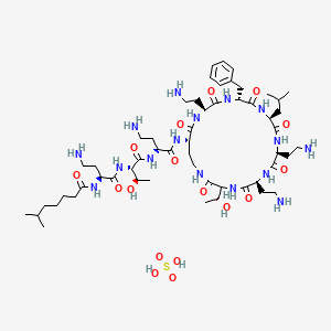 molecular formula C55H96N16O13  xH2SO4 (lot specific) B1151473 多粘菌素 B2 硫酸盐 