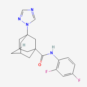 N-(2,4-Difluorophenyl)-3-(1H-1,2,4-triazol-1-YL)adamantane-1-carboxamide