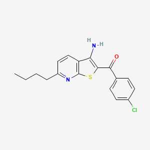 (3-Amino-6-butylthieno[2,3-b]pyridin-2-yl)(4-chlorophenyl)methanone