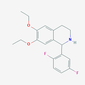 1-(2,5-Difluorophenyl)-6,7-diethoxy-1,2,3,4-tetrahydroisoquinoline