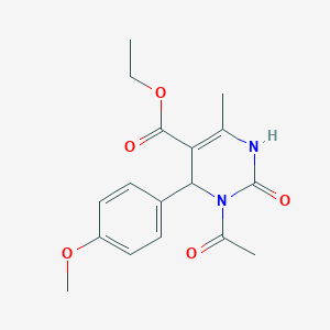 Ethyl 3-acetyl-4-(4-methoxyphenyl)-6-methyl-2-oxo-1,2,3,4-tetrahydropyrimidine-5-carboxylate