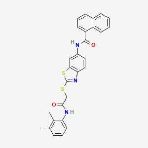 N-[2-({2-[(2,3-dimethylphenyl)amino]-2-oxoethyl}sulfanyl)-1,3-benzothiazol-6-yl]naphthalene-1-carboxamide