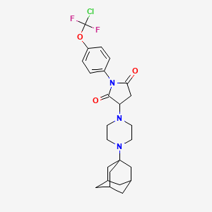 3-[4-(Adamantan-1-YL)piperazin-1-YL]-1-[4-(chlorodifluoromethoxy)phenyl]pyrrolidine-2,5-dione