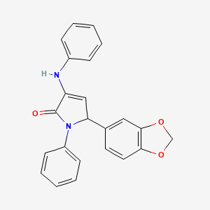 5-(1,3-benzodioxol-5-yl)-1-phenyl-3-(phenylamino)-1,5-dihydro-2H-pyrrol-2-one