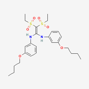 N,N'-bis(3-butoxyphenyl)-2,2-bis(ethylsulfonyl)ethene-1,1-diamine