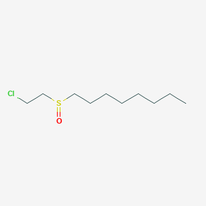 molecular formula C10H21ClOS B11514861 1-[(2-Chloroethyl)sulfinyl]octane 