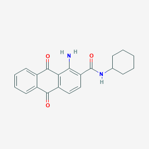 1-amino-N-cyclohexyl-9,10-dioxo-9,10-dihydroanthracene-2-carboxamide