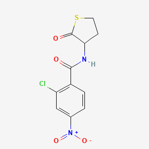 2-chloro-4-nitro-N-(2-oxothiolan-3-yl)benzamide