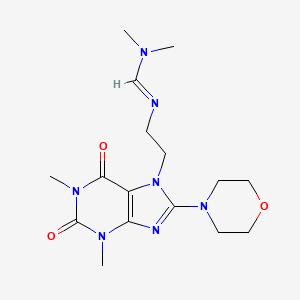 N'-[2-(1,3-Dimethyl-8-morpholin-4-yl-2,6-dioxo-1,2,3,6-tetrahydro-purin-7-yl)-ethyl]-N,N-dimethyl-formamidine