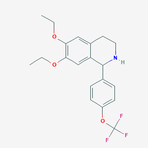 6,7-Diethoxy-1-[4-(trifluoromethoxy)phenyl]-1,2,3,4-tetrahydroisoquinoline