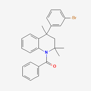 [4-(3-bromophenyl)-2,2,4-trimethyl-3,4-dihydro-1(2H)-quinolinyl](phenyl)methanone