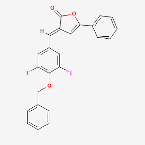 (3E)-3-[4-(benzyloxy)-3,5-diiodobenzylidene]-5-phenylfuran-2(3H)-one