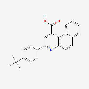 3-(4-Tert-butylphenyl)benzo[f]quinoline-1-carboxylic acid