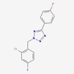 2-(2-chloro-4-fluorobenzyl)-5-(4-fluorophenyl)-2H-tetrazole