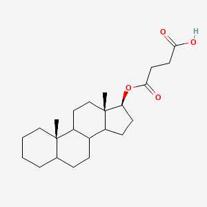 4-[(8xi,9xi,14xi,17beta)-Androstan-17-yloxy]-4-oxobutanoic acid