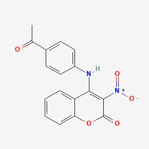 4-[(4-acetylphenyl)amino]-3-nitro-2H-chromen-2-one