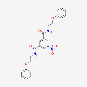 molecular formula C24H23N3O6 B11515057 5-nitro-N,N'-bis(2-phenoxyethyl)isophthalamide 