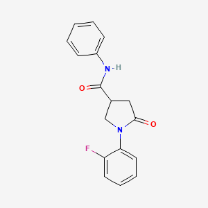 1-(2-fluorophenyl)-5-oxo-N-phenylpyrrolidine-3-carboxamide