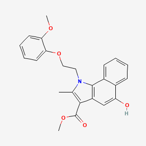 methyl 5-hydroxy-1-[2-(2-methoxyphenoxy)ethyl]-2-methyl-1H-benzo[g]indole-3-carboxylate