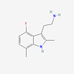 2-(4-Fluoro-2,7-dimethyl-1H-indol-3-yl)ethanamine