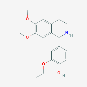 4-(6,7-Dimethoxy-1,2,3,4-tetrahydroisoquinolin-1-yl)-2-ethoxyphenol