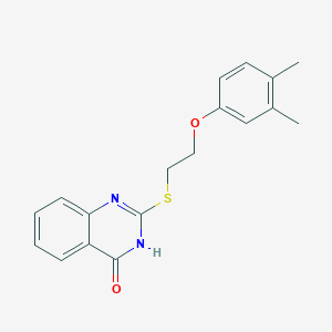 2-{[2-(3,4-dimethylphenoxy)ethyl]sulfanyl}quinazolin-4(1H)-one