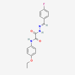 N-(4-ethoxyphenyl)-2-[(2E)-2-(4-fluorobenzylidene)hydrazino]-2-oxoacetamide