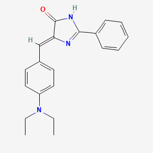 molecular formula C20H21N3O B11515190 (5Z)-5-[4-(diethylamino)benzylidene]-2-phenyl-3,5-dihydro-4H-imidazol-4-one 