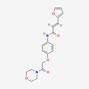 (2E)-3-(furan-2-yl)-N-{4-[2-(morpholin-4-yl)-2-oxoethoxy]phenyl}prop-2-enamide