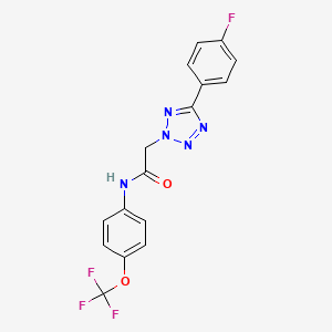 molecular formula C16H11F4N5O2 B11515285 2-[5-(4-Fluoro-phenyl)-tetrazol-2-yl]-N-(4-trifluoromethoxy-phenyl)-acetamide 