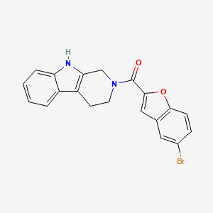 (5-bromo-1-benzofuran-2-yl)(1,3,4,9-tetrahydro-2H-beta-carbolin-2-yl)methanone