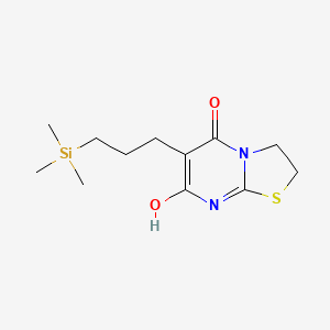 7-hydroxy-6-[3-(trimethylsilyl)propyl]-2,3-dihydro-5H-[1,3]thiazolo[3,2-a]pyrimidin-5-one