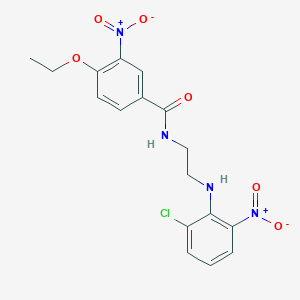 N-{2-[(2-chloro-6-nitrophenyl)amino]ethyl}-4-ethoxy-3-nitrobenzamide