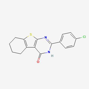 2-(4-chlorophenyl)-5,6,7,8-tetrahydro[1]benzothieno[2,3-d]pyrimidin-4(3H)-one