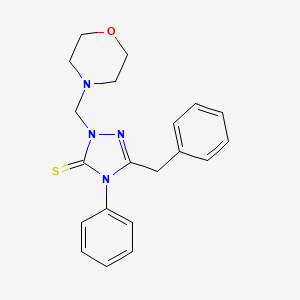 5-benzyl-2-(morpholin-4-ylmethyl)-4-phenyl-2,4-dihydro-3H-1,2,4-triazole-3-thione