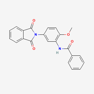 N-[5-(1,3-dioxo-1,3-dihydro-2H-isoindol-2-yl)-2-methoxyphenyl]benzamide