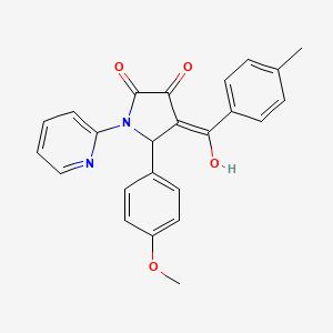 3-hydroxy-5-(4-methoxyphenyl)-4-[(4-methylphenyl)carbonyl]-1-(pyridin-2-yl)-1,5-dihydro-2H-pyrrol-2-one